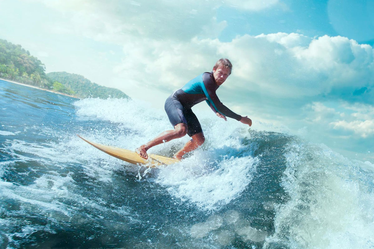 Surfeur à Bali
