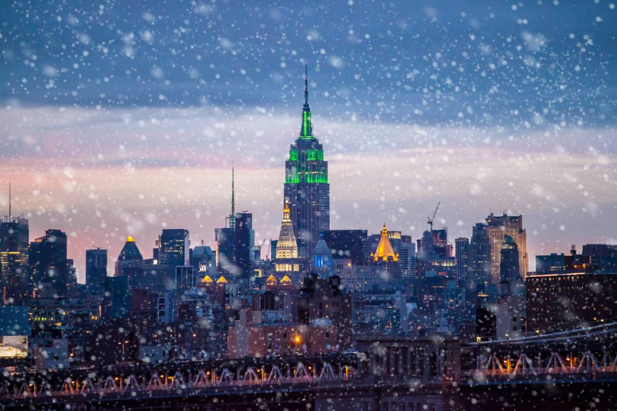 New york sous la neige