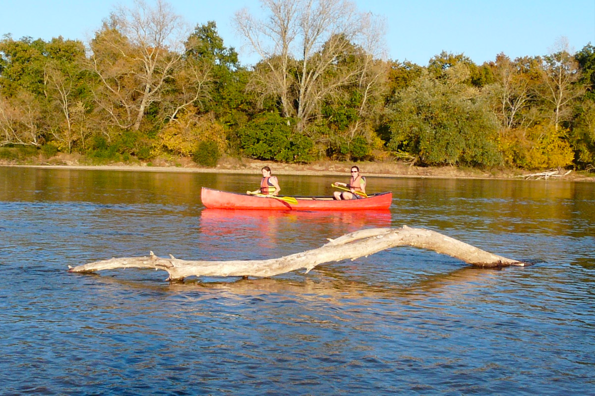 canoe dans la loire